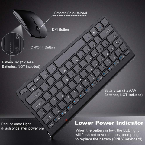 2.4G USB Wireless Keyboard & Mouse Combo