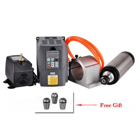2.2 kw kit: spindle, inverter, water pump, bracket