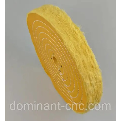 Muslin polishing pad 100 mm yellow