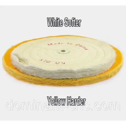 Muslin polishing pad 100 mm white