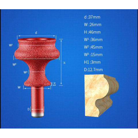 Diamond Emery Multi Arc Bit Type1
