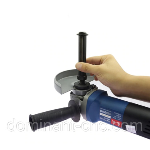 Adapter - holder, connecting axis for angle grinder, angle grinder