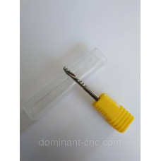 Single flute cutter 3.175*2.5*12*38 Chip down AAA