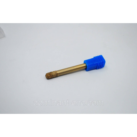 Фреза алмазная вакуумного напыления сферическая D6*d6*l10*L90