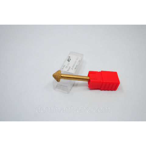 Фреза алмазная вакуумного напыления V-образная D8*d10*90°*40 L