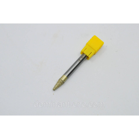 Фреза алмазная вакуумного напыления конусная D6*d2*l13*L60