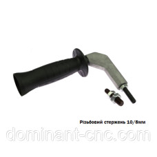The handle on the angle grinder