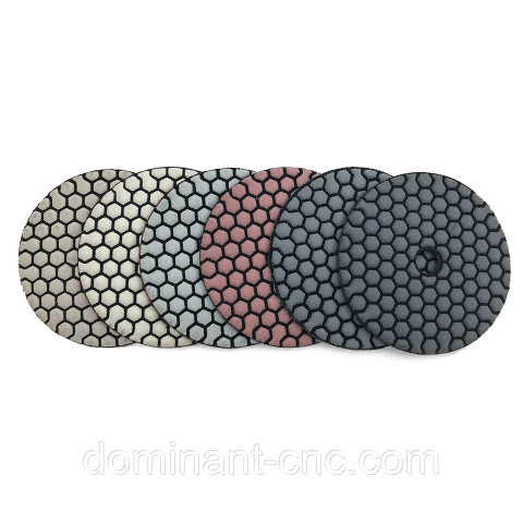 Set of diamond wheels 6 steps 100 mm