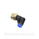 90° elbow fitting for oil systems. For tube 4 mm