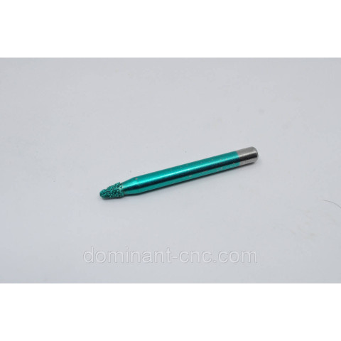 Фреза алмазная вакуумного напыления конусная D6*d2*l6*L60