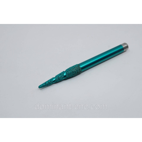 Фреза алмазная вакуумного напыления конусная D10*d6*l80*L120