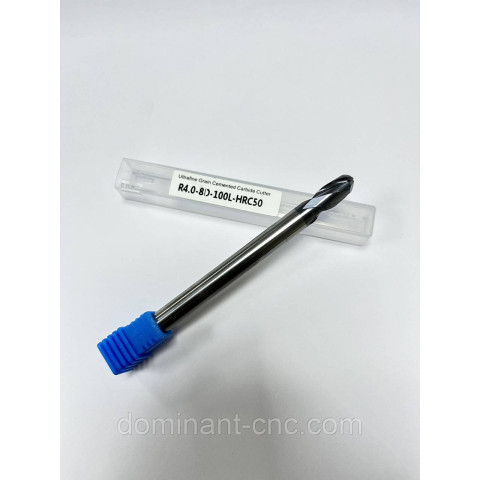 Фреза концевая сферическая R4*D8*17*100 Nano