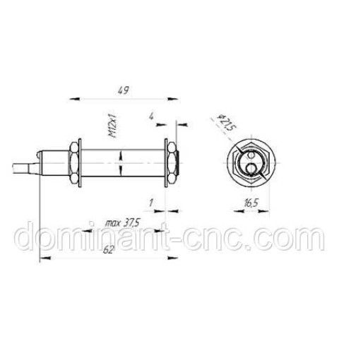 Индуктивный датчик LJ12A3-4-Z/BX NPN открытый
