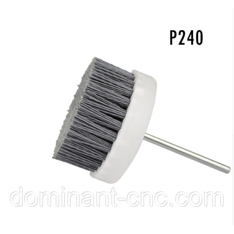 End grinding brush 240 with holder