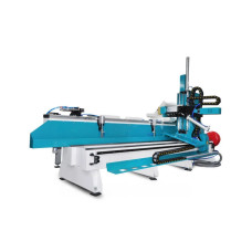 A machine for cutting locks and hinges into the door leaf